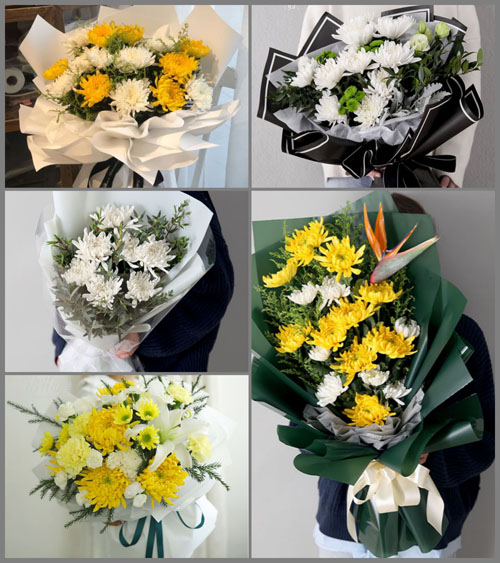 四川成都彭州市隆丰镇双河村白事花束代送